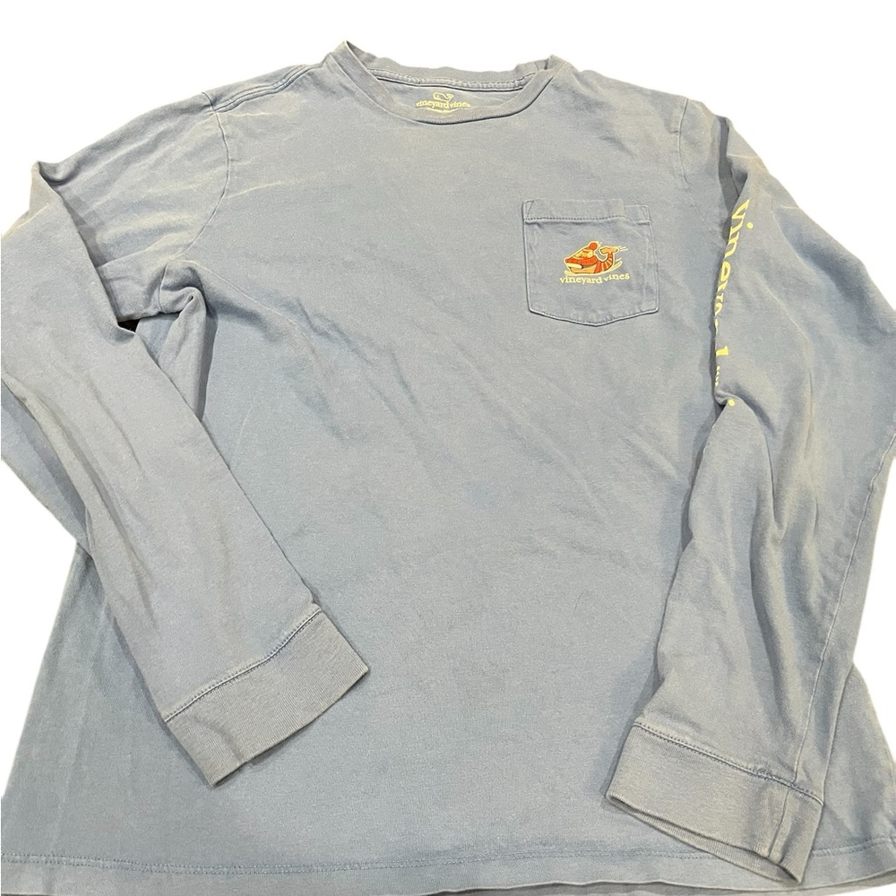 Vineyard Vines XL boys tshirt Ski‎ Snowboard Whale Blue - Picture 5 of 5